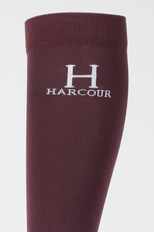 Badminton Ruitersokken - Aubergine