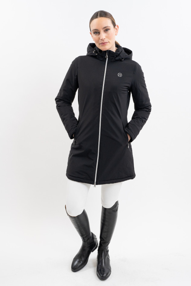 Parka larga Robertah Rider para mujer - Negra Parka larga Robertah Rider para mujer - Negra