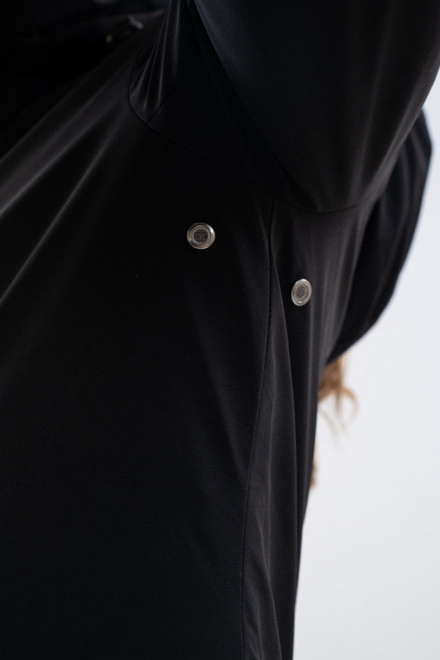 Robertah Rider Long Parka voor dames - Zwart Robertah Rider Long Parka voor dames - Zwart