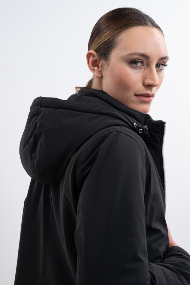 Robertah Rider Long Parka voor dames - Zwart Robertah Rider Long Parka voor dames - Zwart