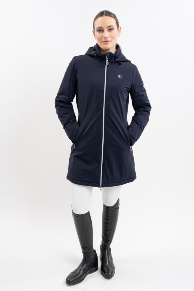 Robertah Dames Rider Long Parka - Navy