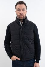 Boston Men's Sleeveless Jacket - Black (Black) Boston Men's Sleeveless Jacket - Black (Black)