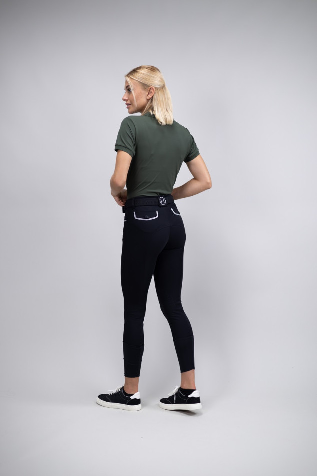 Pantal&oacute;n de equitaci&oacute;n Jaltika Fix System Grip - Negro (Negro)