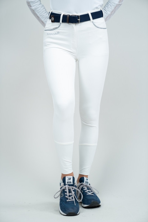 Jaltika Fix System Grip Rijbroek - Wit (White)