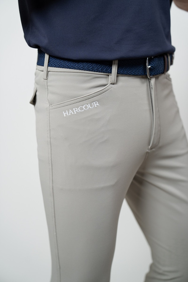 Pantalones de montar Costaso Men's Fix System Grip Rider - Beige (Beige)