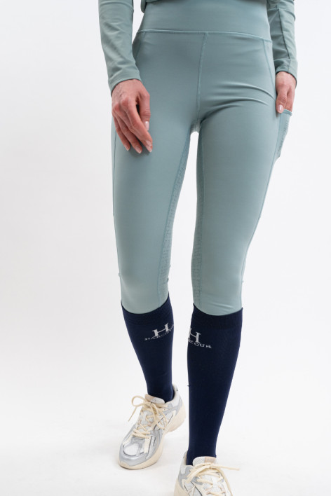 Louna Women's Full Seat Legging - Grey Green