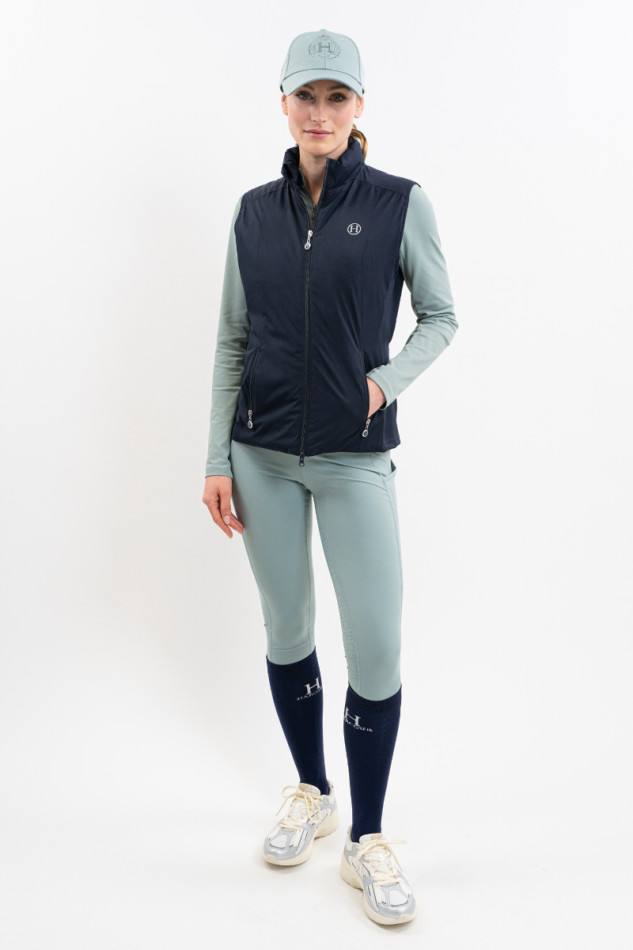 Legging de asiento entero para mujer Louna- Gris Verde