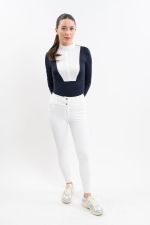 Luce Pantalon équitation Femme - Blanc (White) Luce Pantalon équitation Femme - Blanc (White)