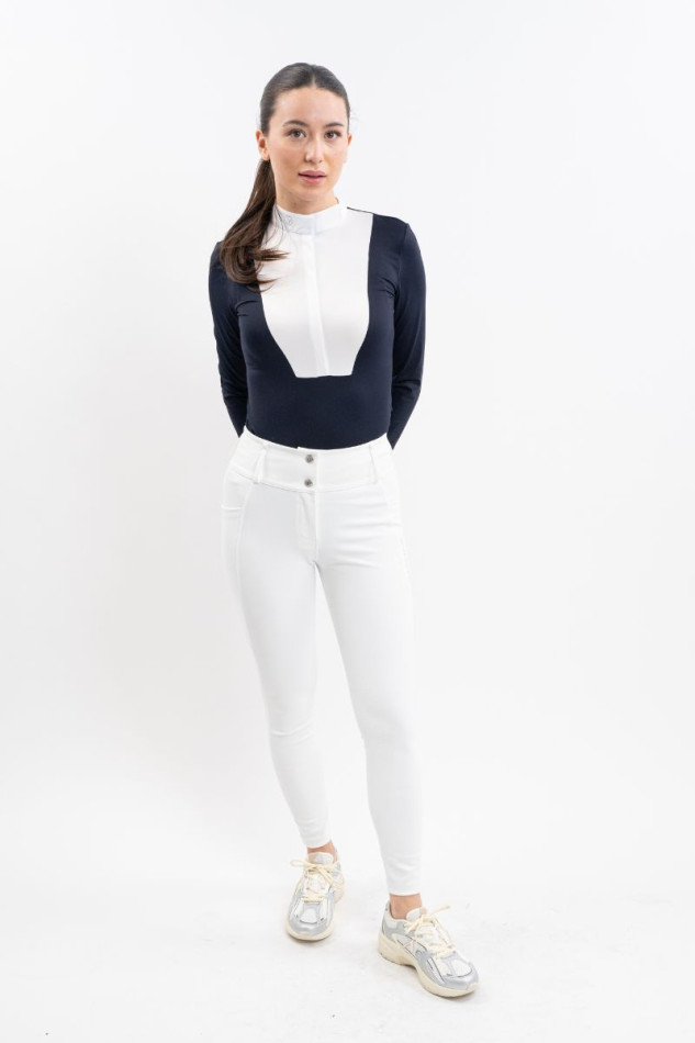 Luce Pantalon équitation Femme - Blanc (White) Luce Pantalon équitation Femme - Blanc (White)