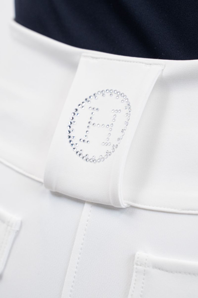 Luce Pantalon équitation Femme - Blanc (White) Luce Pantalon équitation Femme - Blanc (White)