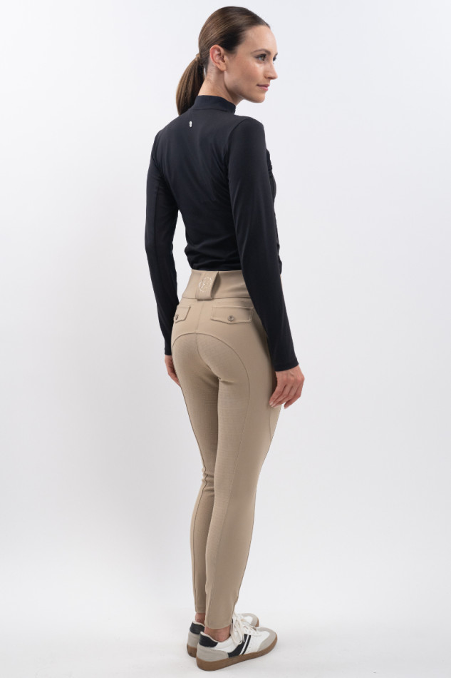 Ludivine Dames rijbroek - Beige (Beige)