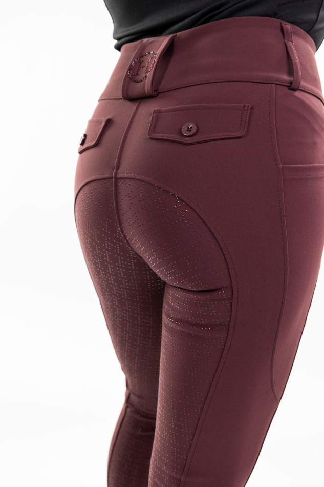 Ludivine Dames rijbroek - Aubergine Ludivine Dames rijbroek - Aubergine