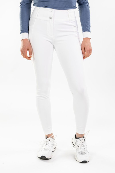 Ludivine Pantalones de montar para mujer - Blanco (Blanco)