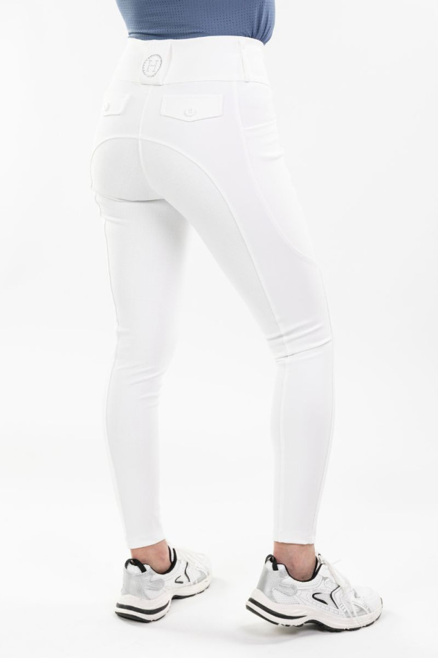 Ludivine Pantalon équitation Femme - Blanc (White) Ludivine Pantalon équitation Femme - Blanc (White)