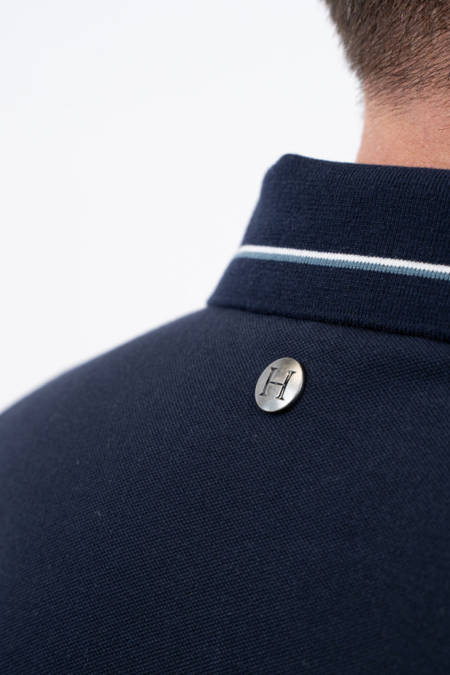 Polo Oscar MC para hombre - Azul marino