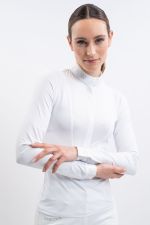 Polo de competición Stella ML para mujer - Blanco Polo de competición Stella ML para mujer - Blanco