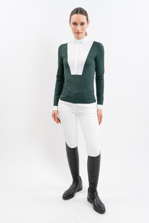 Stella Polo de Concours ML Femme - Jungle (JungleGreen) Stella Polo de Concours ML Femme - Jungle (JungleGreen)