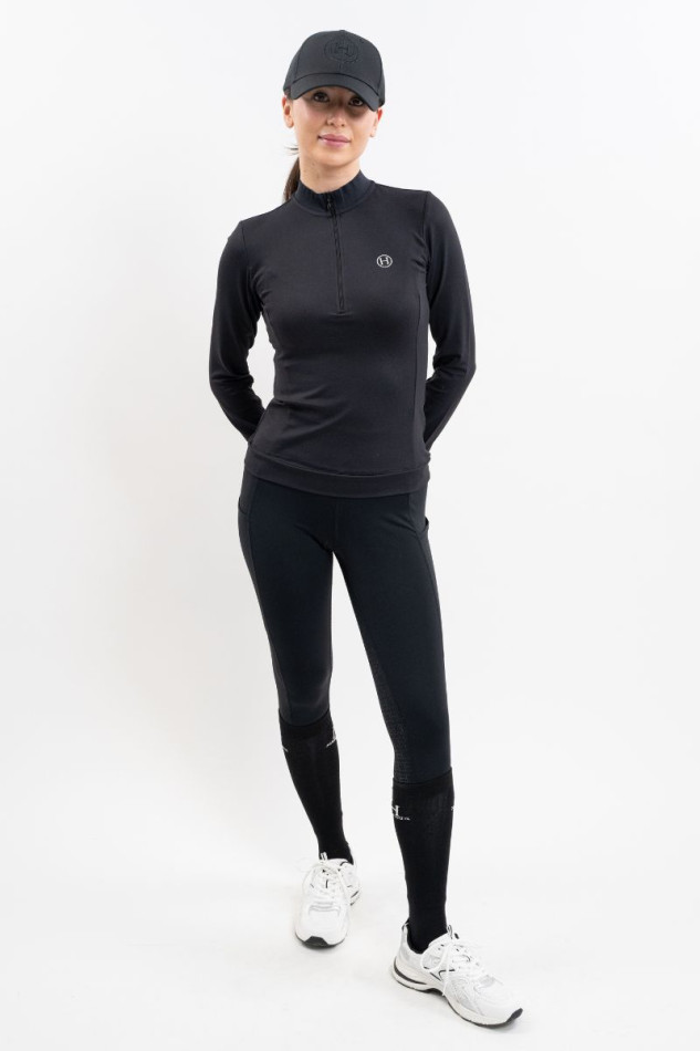 Tess Women's Technical Polo - Black