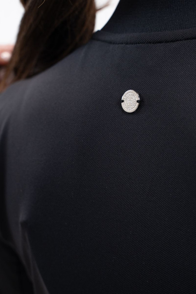 Tess Technisch damespoloshirt - Zwart