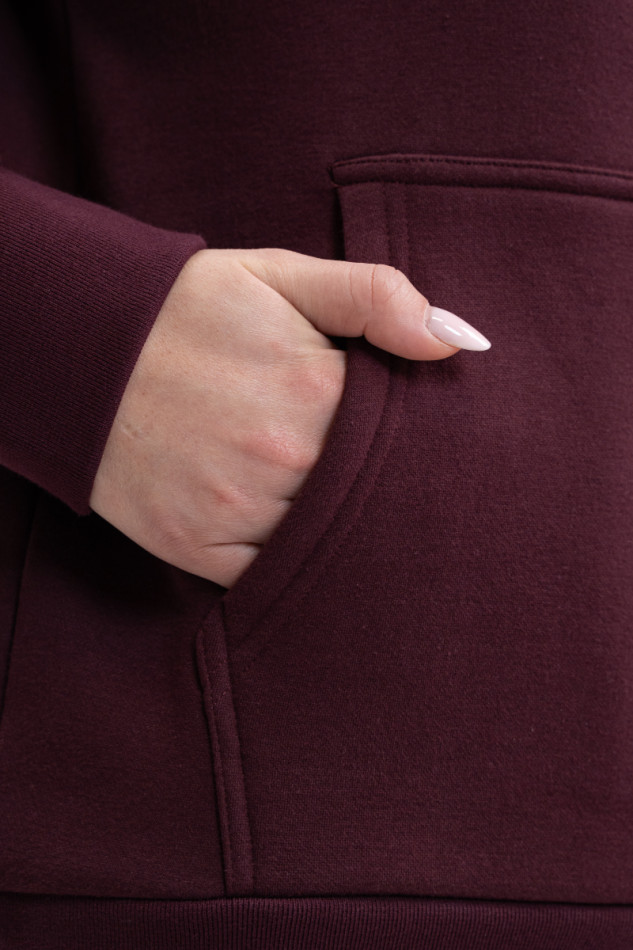 Samy Unisex Sweat Top - Aubergine Samy Unisex Sweat Top - Aubergine