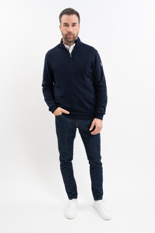 Parmo Men's Sweater - Navy Parmo Men's Sweater - Navy