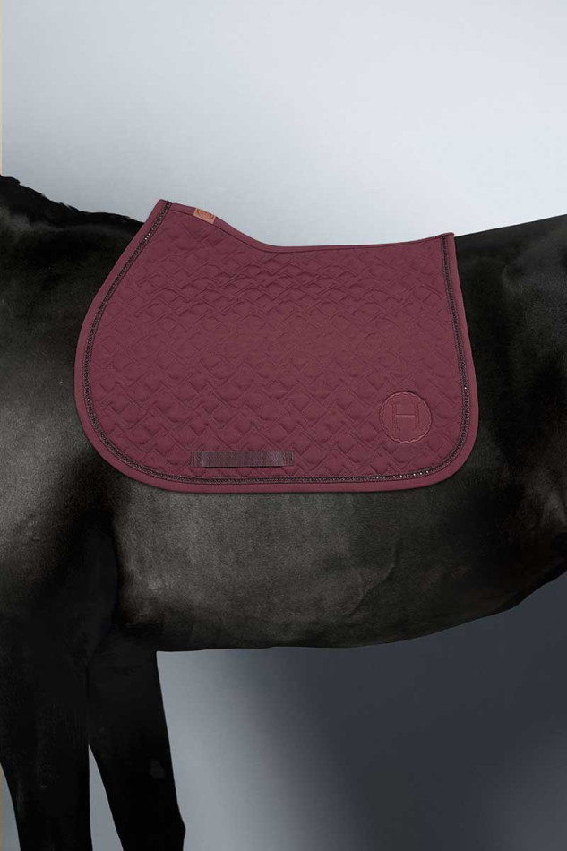 Saphir Saddle Pad - Eggplant