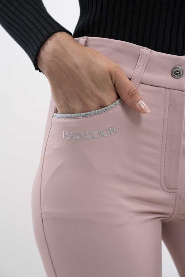 Pantal&oacute;n de equitaci&oacute;n Jaltika Fix system grip - Peony (Rosa claro)