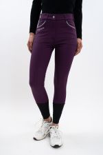 Pantalón de equitación Jaltika Fix system grip - Fig (Morado oscuro) Pantalón de equitación Jaltika Fix system grip - Fig (Morado oscuro)