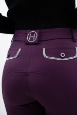 Pantalón de equitación Jaltika Fix system grip - Fig (Morado oscuro) Pantalón de equitación Jaltika Fix system grip - Fig (Morado oscuro)
