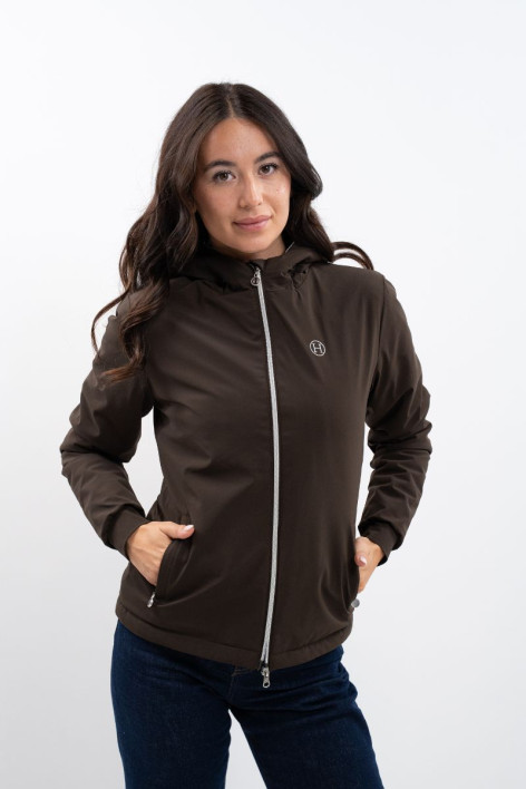 Simhat Women's Rider Jacket - Cocoa (Dark brown)