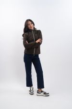 Simhat Veste Femme Rider - Cacao (Dark brown) Simhat Veste Femme Rider - Cacao (Dark brown)
