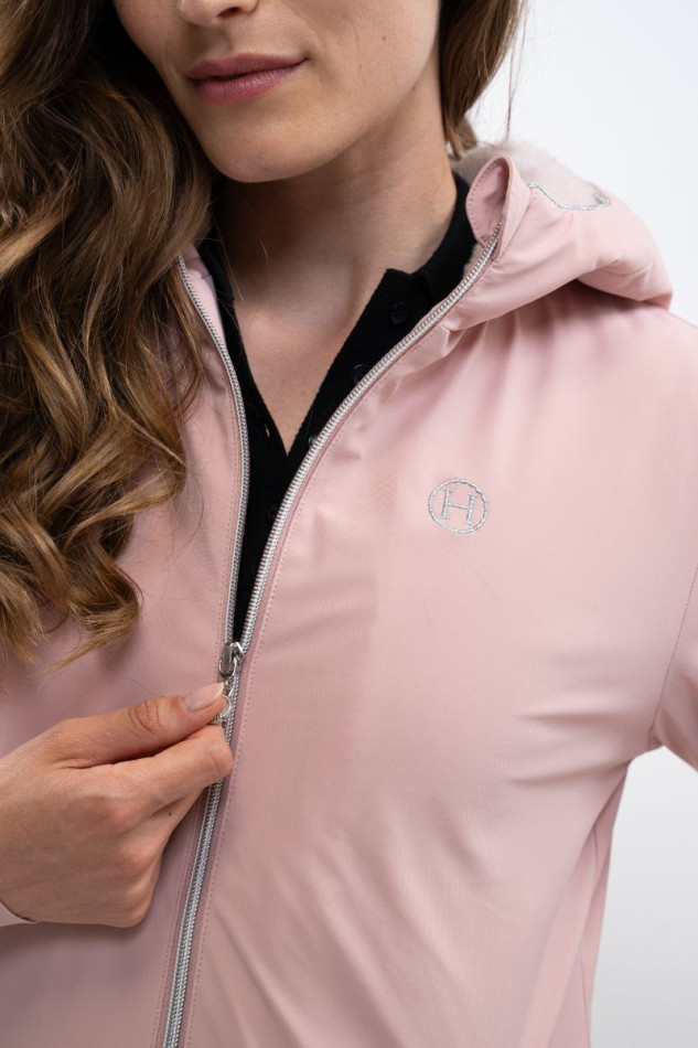 Chaqueta Simhat Rider Mujer - Peon&iacute;a (rosa claro)