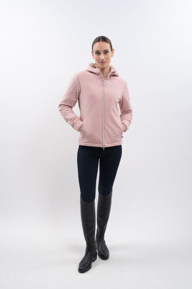 Chaqueta Simhat Rider Mujer - Peon&iacute;a (rosa claro)