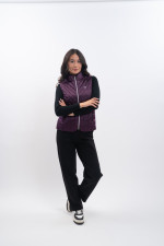 Agnes Sleeveless cardigan - Fig Agnes Sleeveless cardigan - Fig