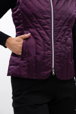 Agnes Sleeveless cardigan - Fig Agnes Sleeveless cardigan - Fig