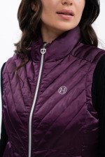 Agnes Sleeveless cardigan - Fig Agnes Sleeveless cardigan - Fig