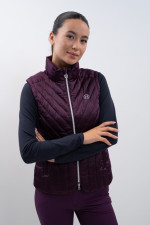 Agnes Sleeveless cardigan - Fig Agnes Sleeveless cardigan - Fig