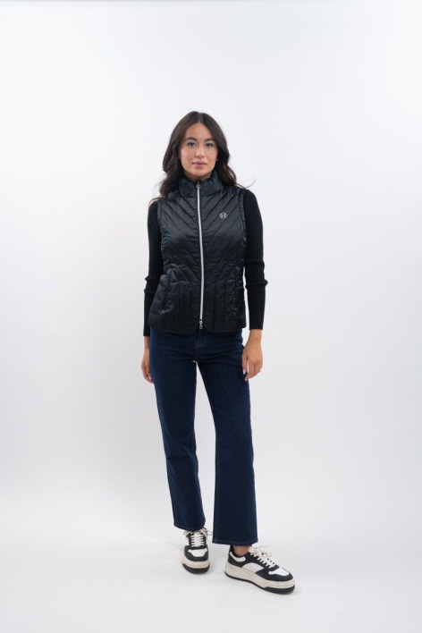 Agnes Sleeveless cardigan - Black