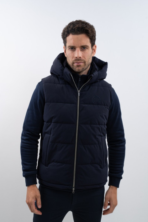 Chaqueta de punto sin mangas Aubin - Azul marino