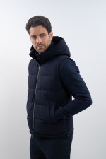 Chaqueta de punto sin mangas Aubin - Azul marino Chaqueta de punto sin mangas Aubin - Azul marino