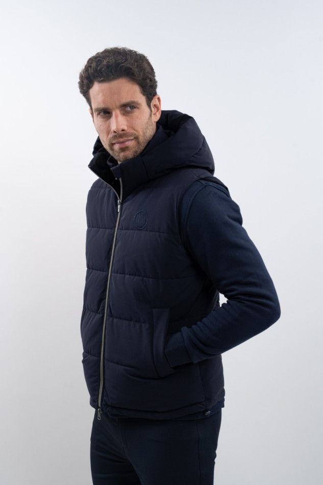 Chaqueta de punto sin mangas Aubin - Azul marino