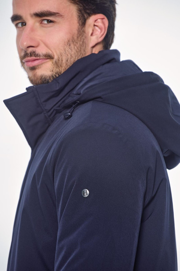 Paulin Parka larga - Azul marino