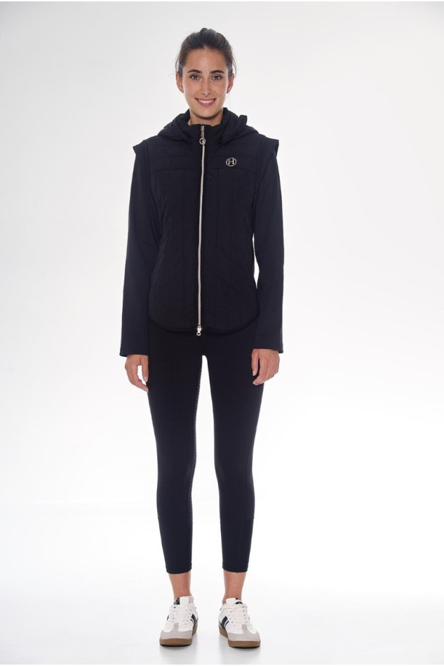 Hadar Bi-fabrics jacket - Noir Hadar Bi-fabrics jacket - Noir