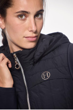 Hadar Jacke aus zwei Materialien - Schwarz Hadar Jacke aus zwei Materialien - Schwarz