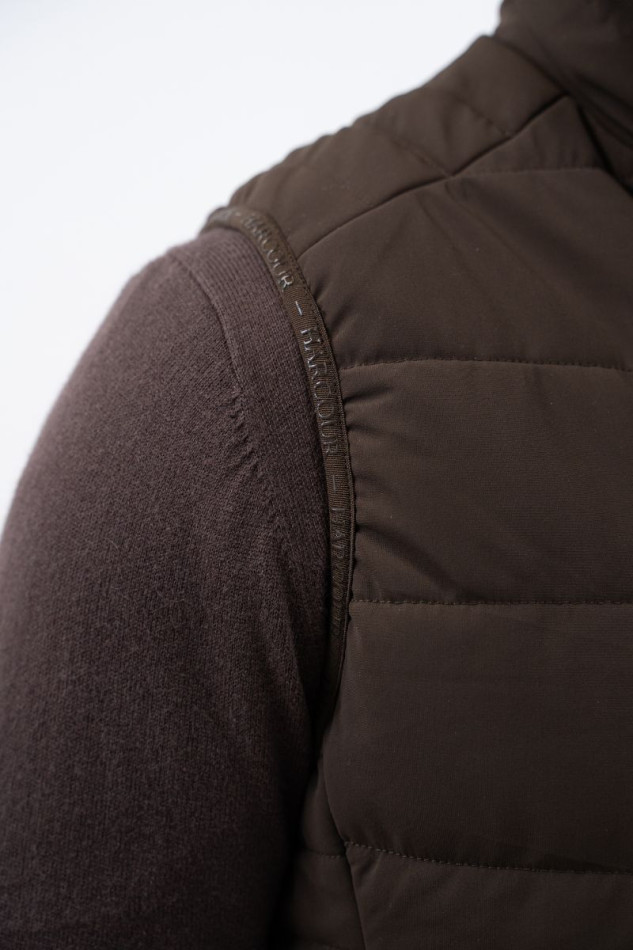 Boston Sleeveless Jacket - Cocoa Boston Sleeveless Jacket - Cocoa