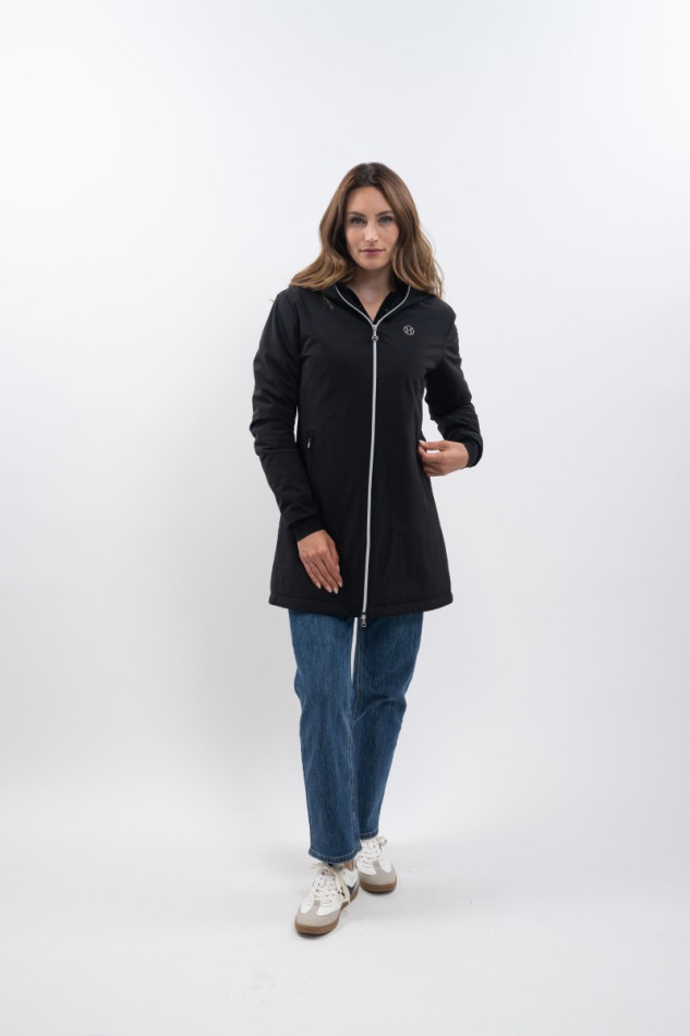 Abby Lange Jacke - Marineblauw Abby Lange Jacke - Marineblauw
