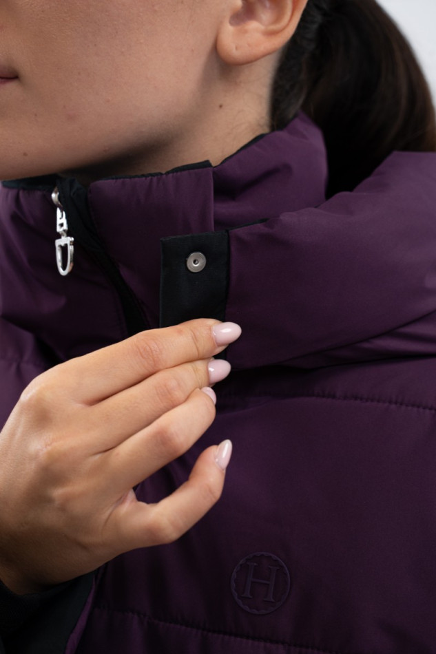 Parka corta Adele - Negro /Morado oscuro Parka corta Adele - Negro /Morado oscuro