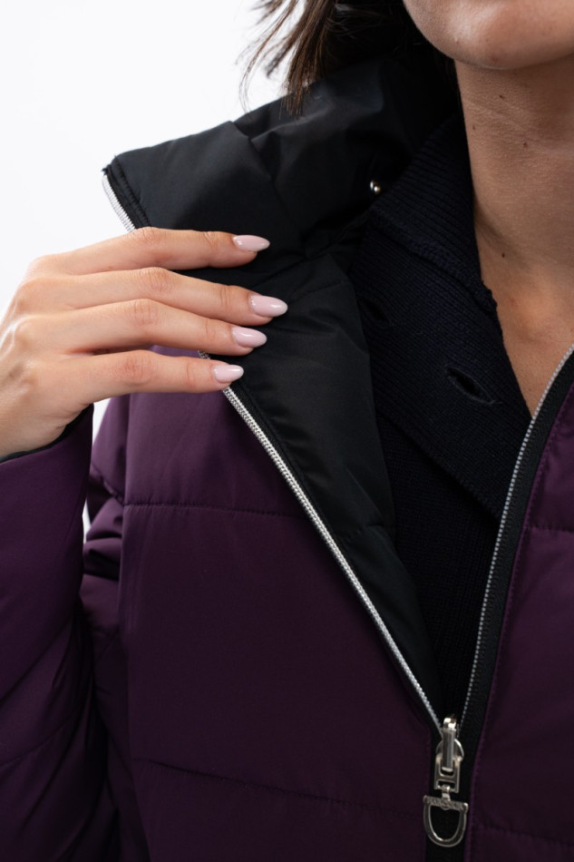Parka corta Adele - Negro /Morado oscuro Parka corta Adele - Negro /Morado oscuro