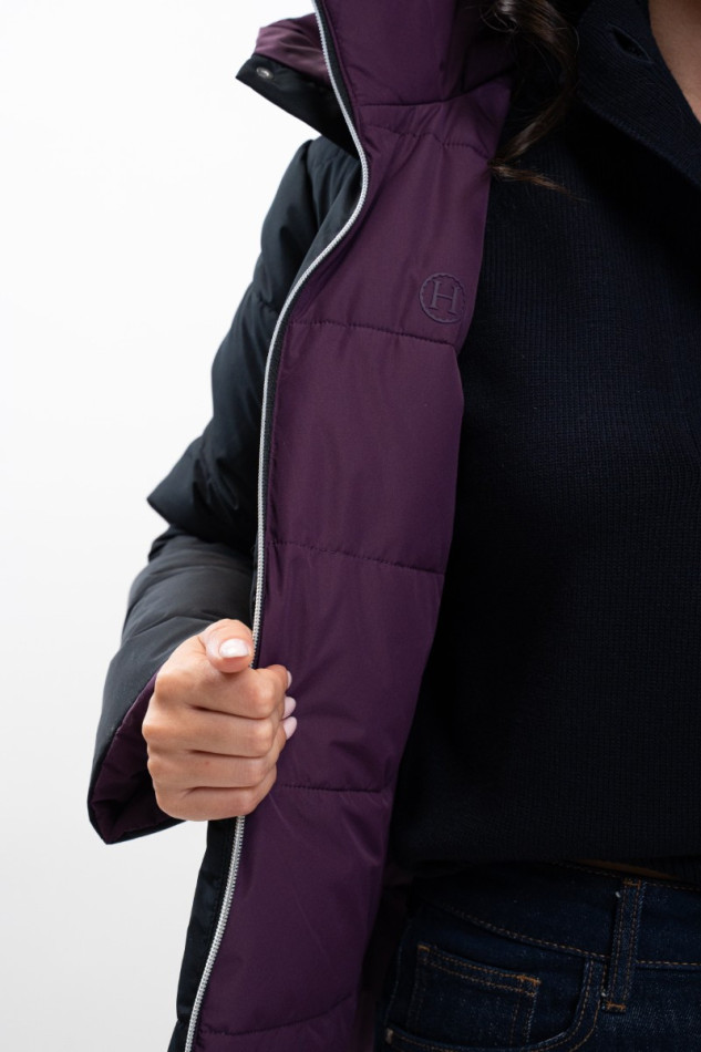 Parka corta Adele - Negro /Morado oscuro Parka corta Adele - Negro /Morado oscuro