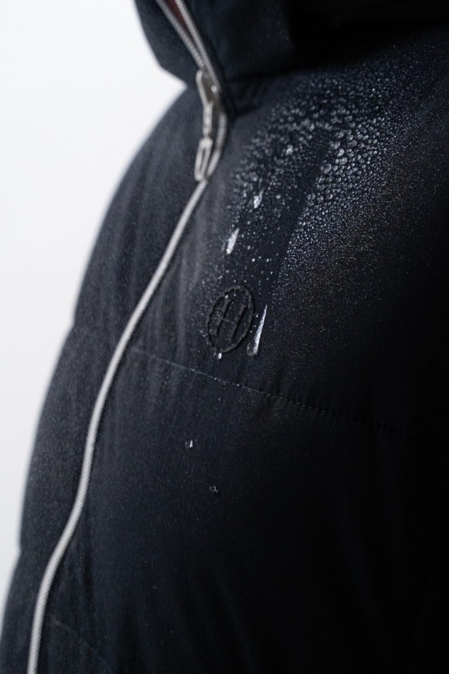 Adele Short Parka - Black /Dark purple Adele Short Parka - Black /Dark purple